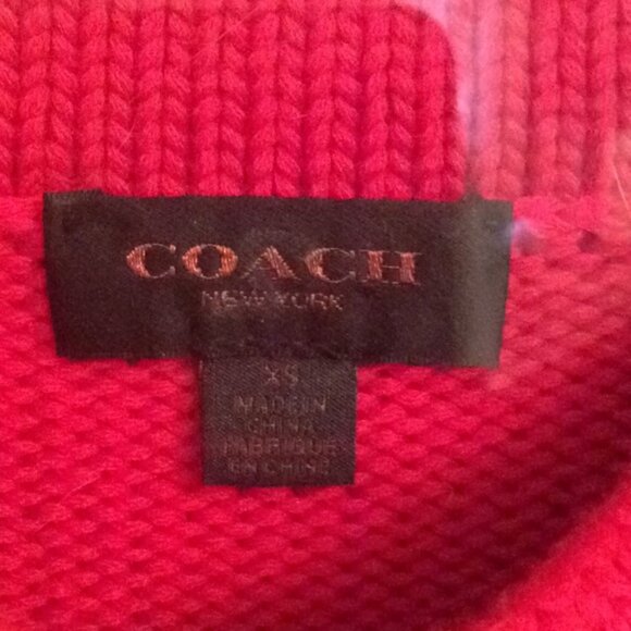 NWOT Coach Wool Sweater - Picture 2 of 7